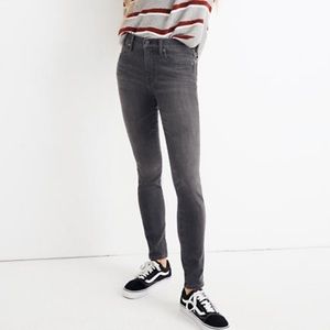 Madewell grey skinny jeans